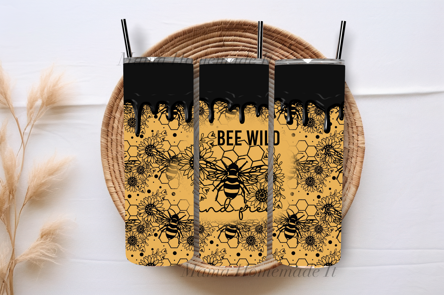 Bee Wild & Free Tumbler