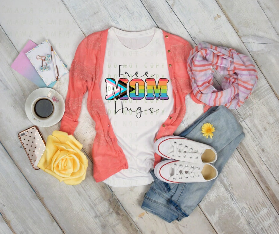 Free Mom Hugs Tee