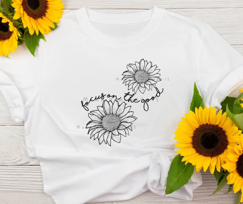 Focus On The Good Sunflower Tee