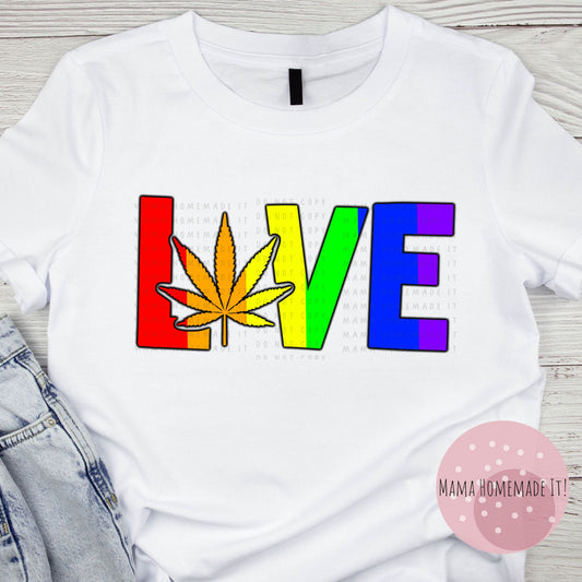 420 Rainbow Love Tee