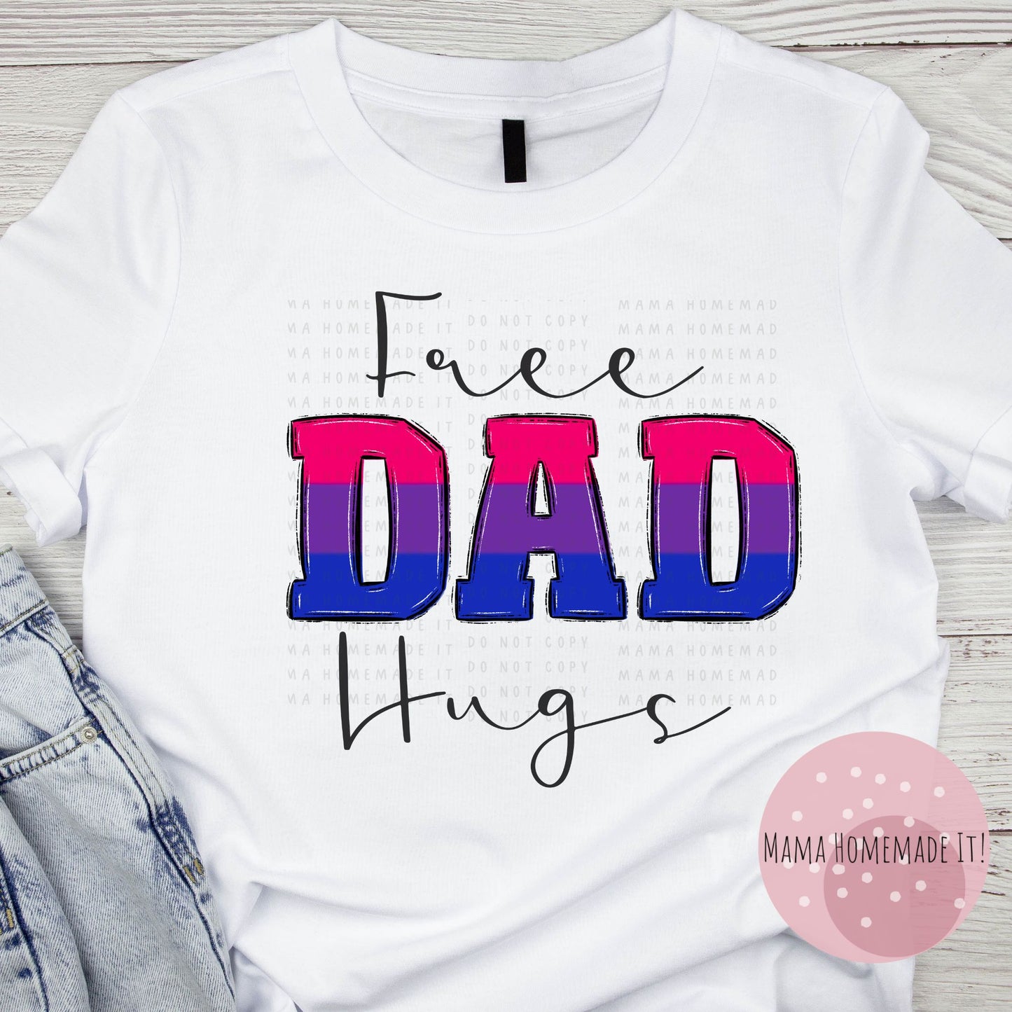 Free Dad Hugs Tee