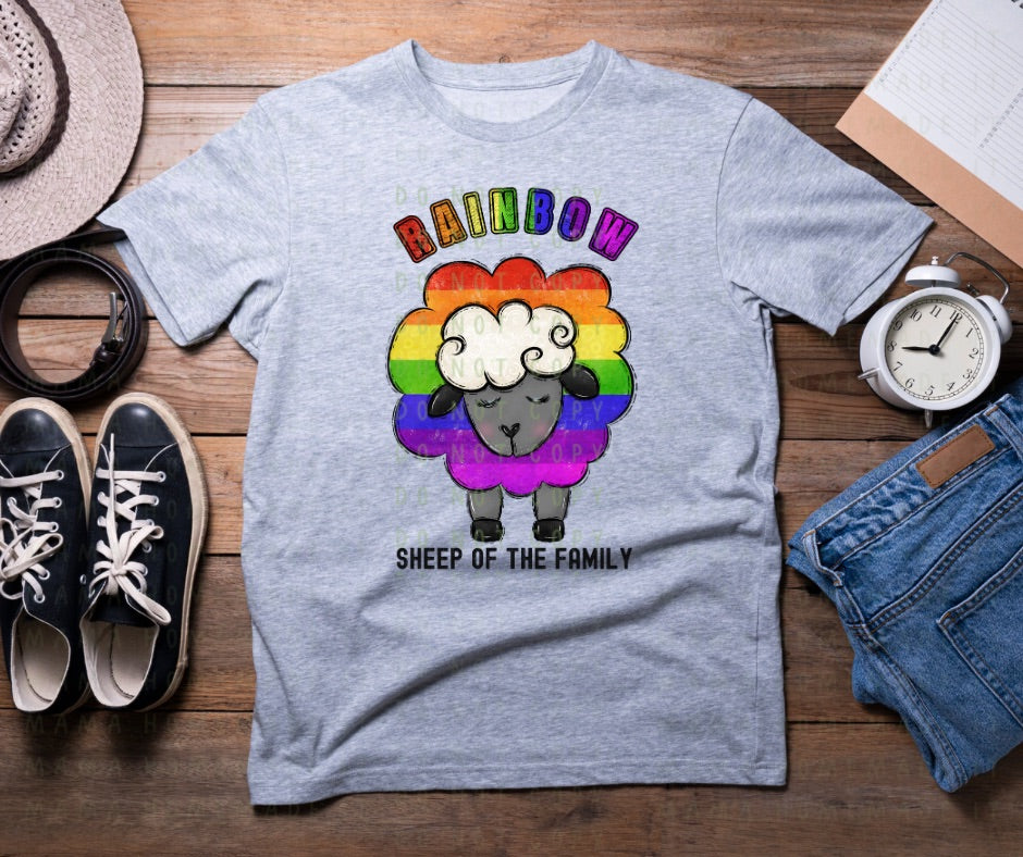 Rainbow Sheep of the Family Tee