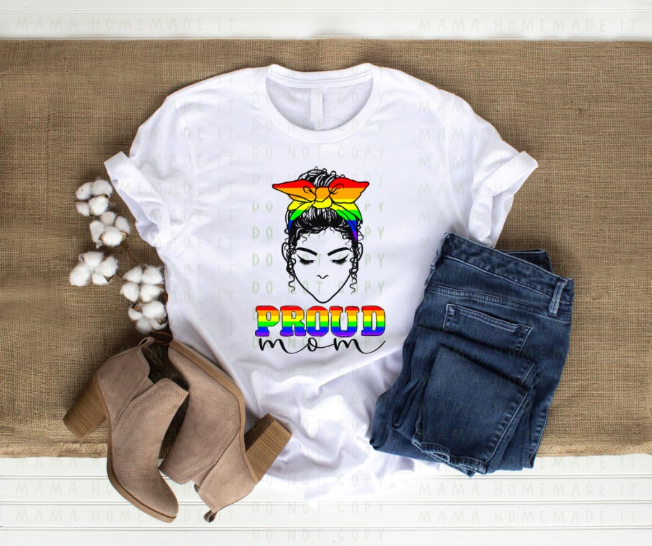 Proud Pride Mom Tee