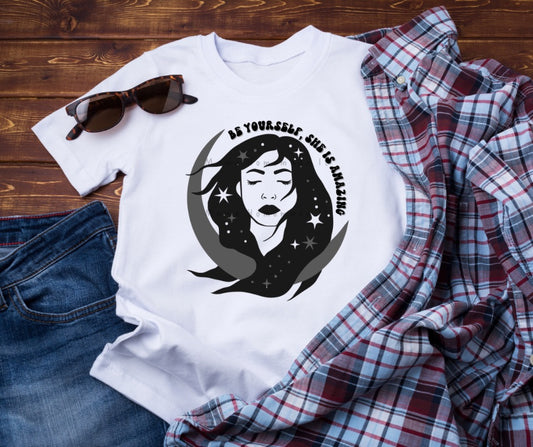 Be Yourself, She is Amazing Tee