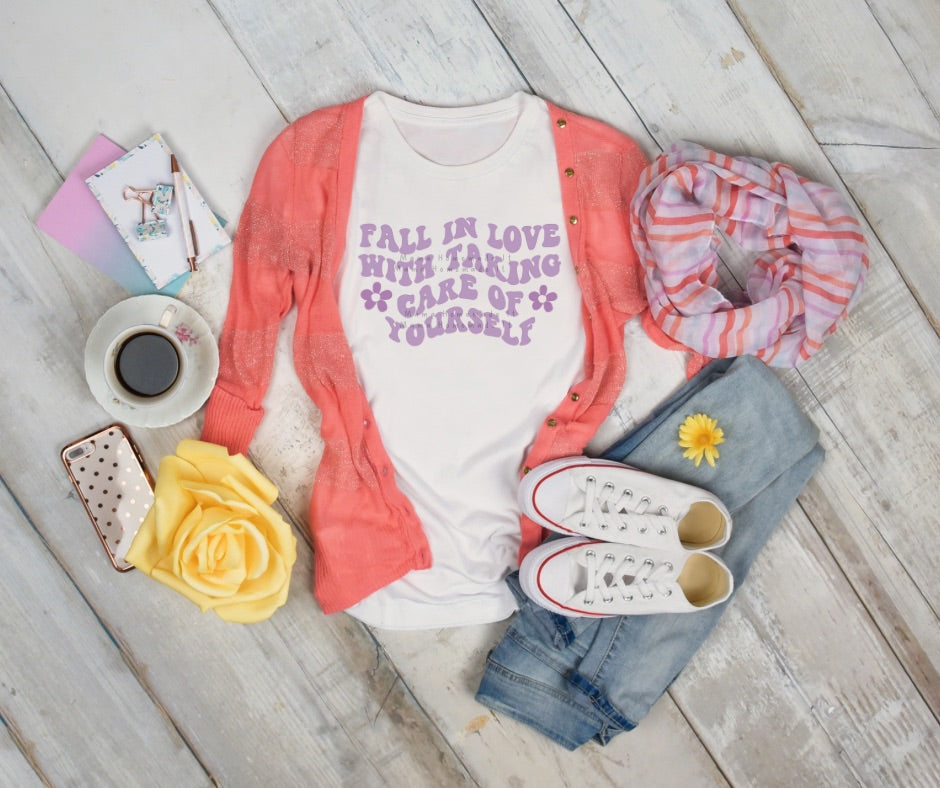 Fall in Love with Taking Care of Yourself Tee