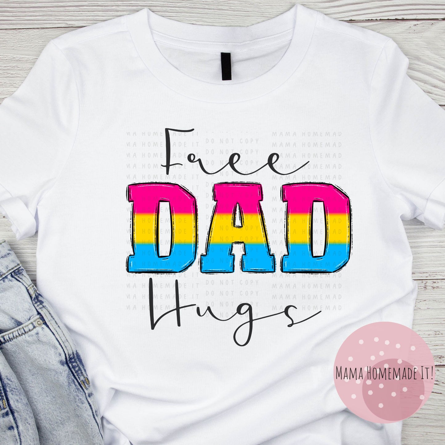 Free Dad Hugs Tee