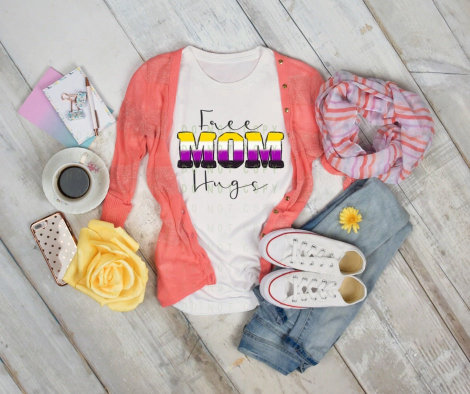 Free Mom Hugs Tee