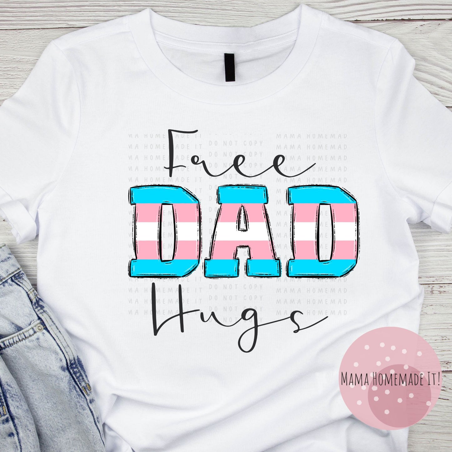 Free Dad Hugs Tee